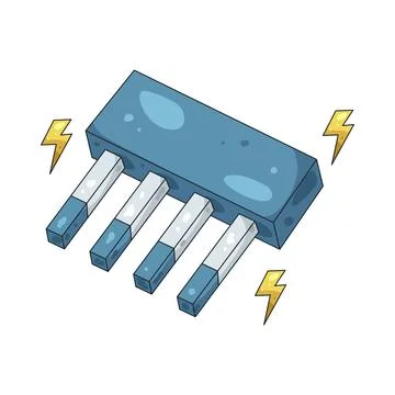 Illustration of transistor Stock Illustration