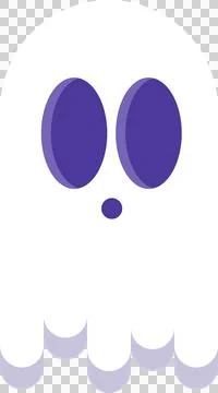 Illustration with transparency of ghost for halloween. horror concept. Stock Illustration