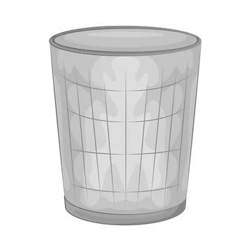 Illustration of trash bin Stock Illustration