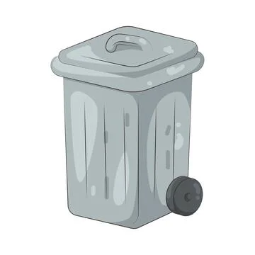 Illustration of trash bin Stock Illustration