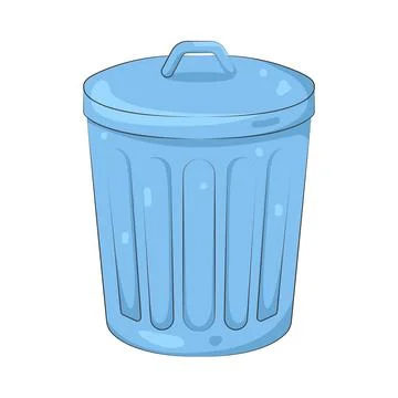 Illustration of trash bin Stock Illustration