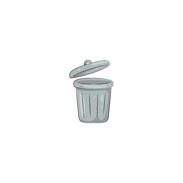 Illustration of trash bin Stock Illustration