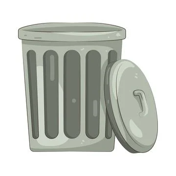 Illustration of trash bin Stock Illustration