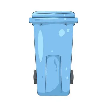 Illustration of trash bin Stock Illustration