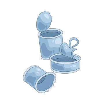 Illustration of trash can Stock Illustration