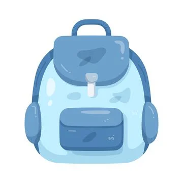 Illustration of travel backpack Illustrazione stock
