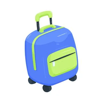 Illustration of travel suitcase Stock Illustration