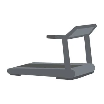 Illustration of a Treadmill Exercise Machine Stock Illustration
