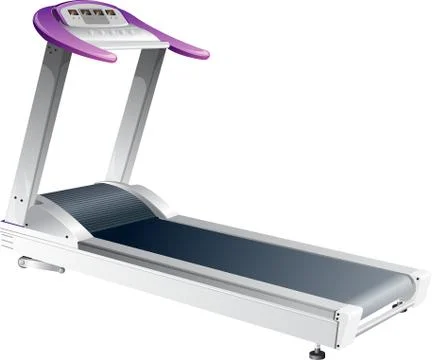 Illustration of treadmill, with white background vector-eps Stock Illustration