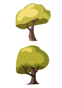 Illustration tree for cartoon Stock Illustration
