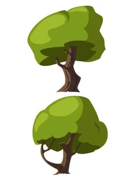 Illustration tree for cartoon Stock Illustration