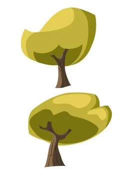 Illustration tree for cartoon Stock Illustration