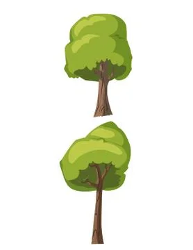 Illustration tree for cartoon Stock Illustration