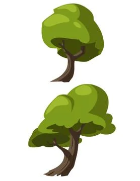 Illustration tree for cartoon Stock Illustration