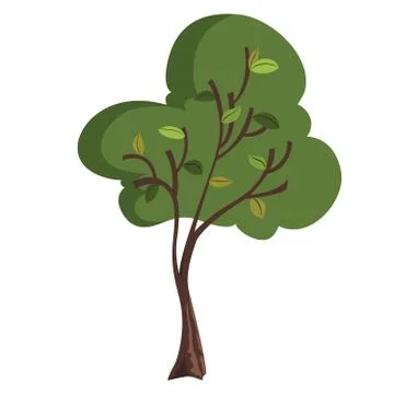 Illustration tree for cartoon Stock Illustration