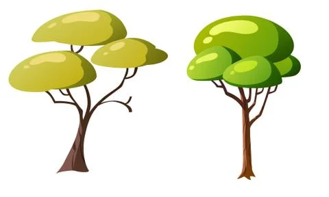 Illustration tree for cartoon Stock Illustration