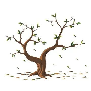 Illustration tree for cartoon Stock Illustration