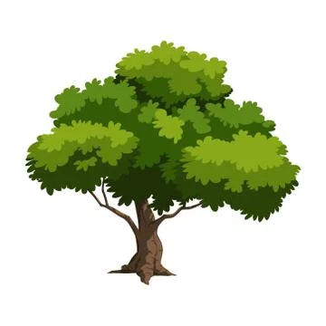 Illustration tree for cartoon Stock Illustration