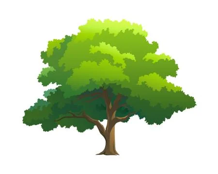 Illustration tree for cartoon Stock Illustration