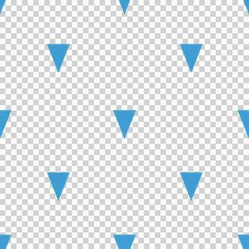 Illustration of triangle shape icon in blue color Stock Illustration