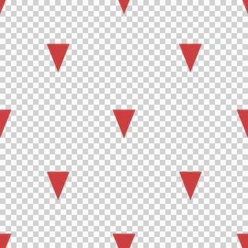 Illustration of triangle shape icon in red color Stock Photos