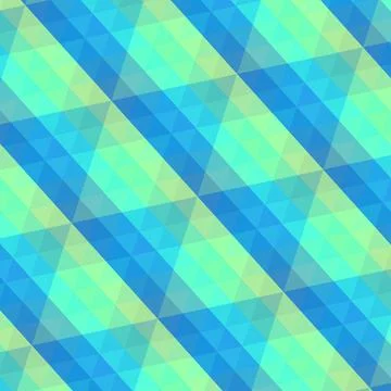 Illustration of triangular colorful pattern in blue and bright green Stock Photos