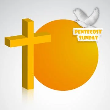 Illustration of Trinity Sunday Background Illustrazione stock