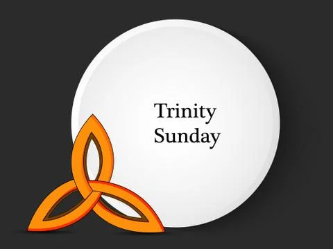 Illustration of Trinity Sunday Background Ilustración de archivo