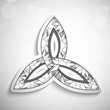 Illustration of Trinity Sunday Background 库存插图