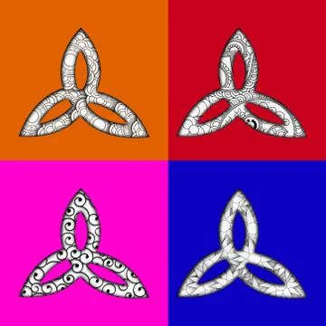 Illustration of Trinity Sunday Background Illustrazione stock