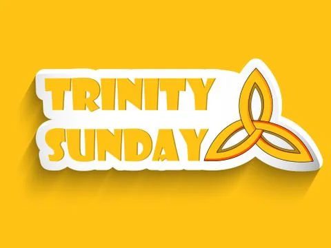 Illustration of Trinity Sunday Background Ilustração Stock