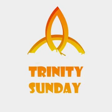 Illustration of Trinity Sunday Background Stock Illustration