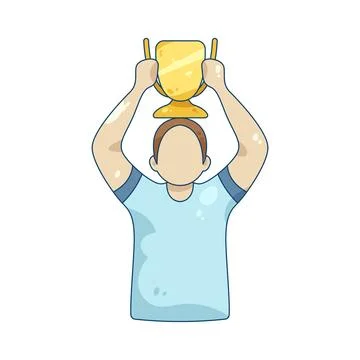 Illustration of trophy celebration Illustrazione stock