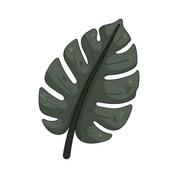 Illustration of tropical leaf Illustrazione stock