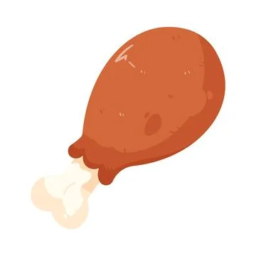 Illustration of turkey leg Stock Illustration