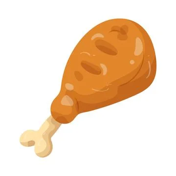 Illustration of turkey leg Stock Illustration