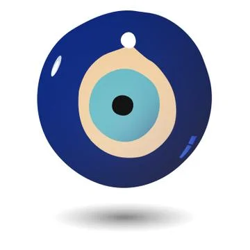 Illustration of turkish evil eye bead Stock Illustration