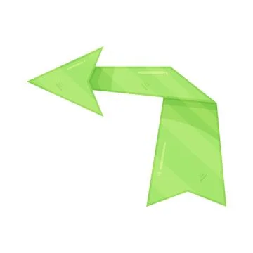 Illustration of turn left arrow Stock Illustration