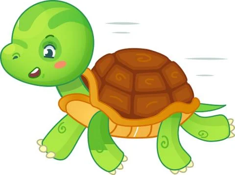 Illustration of turtle, with white background vector-eps Stock-Illustration