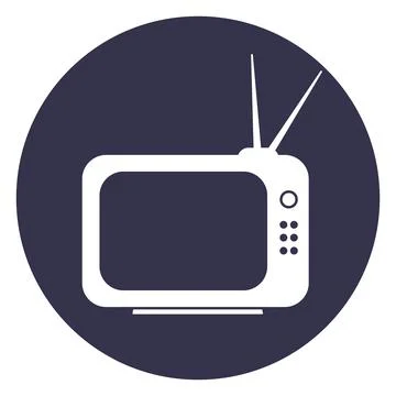 The Illustration of TV logo Stock Illustration