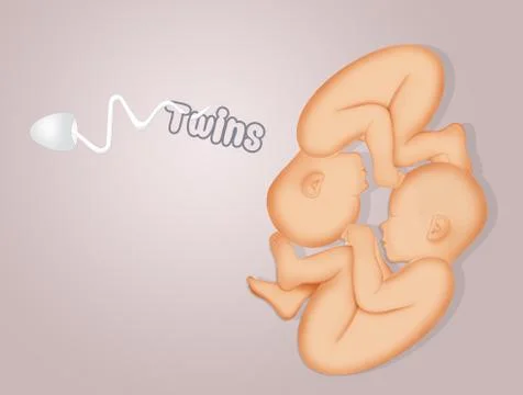 Illustration of twins Stock Illustration