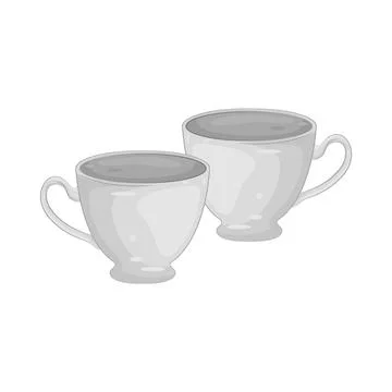 Illustration of Two coffee cups Stock Illustration