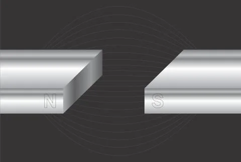 Illustration of two magnets Stock Illustration