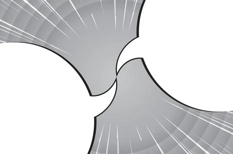 Illustration with two speech bubble. Chat by interests, communication Stock Illustration