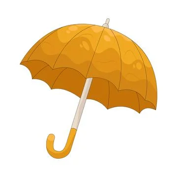 Illustration of umbrella Ilustración de archivo