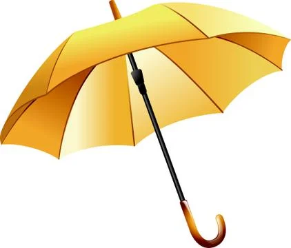 Illustration of umbrella, with white background vector 1-eps Stock Illustration