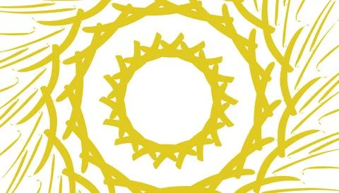 Illustration of a unique yellow pattern abstract background Stock-Illustration