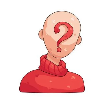 Illustration of unknown person Stock Illustration
