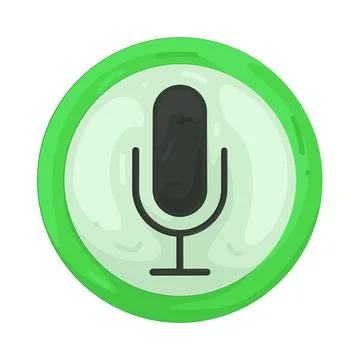 Illustration of unmute button 스톡 일러스트