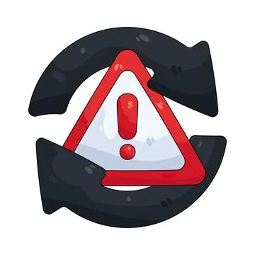 Illustration of update alert Stock Illustration